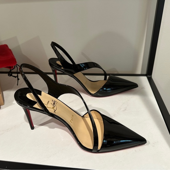 Christian Louboutin “Brandina 85 Patent” in Black. Size 37. NEVER WORN! - Picture 4 of 9